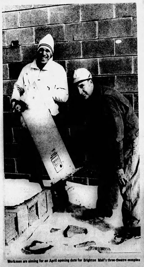 Brighton Mall - Feb 16 1972 Building Theater (newer photo)